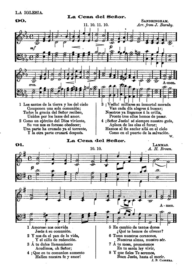 Himnario provisional con los cánticos: Según el uso de la Iglesia Episcopal Americana, para Congregaciones Españoles page 77