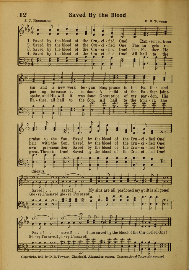 Hymns of Praise: for the Church and Sunday School page 12