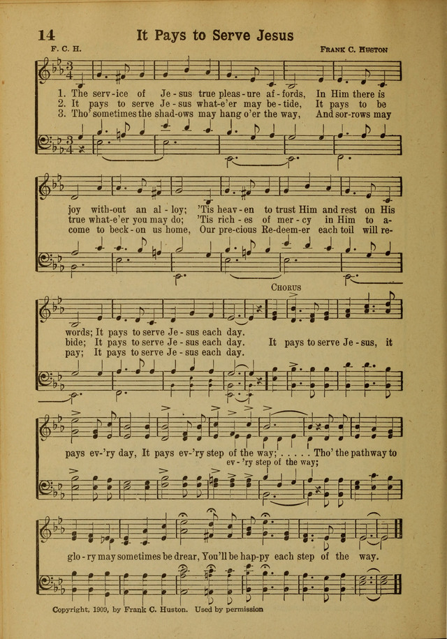 Hymns of Praise: for the Church and Sunday School page 14