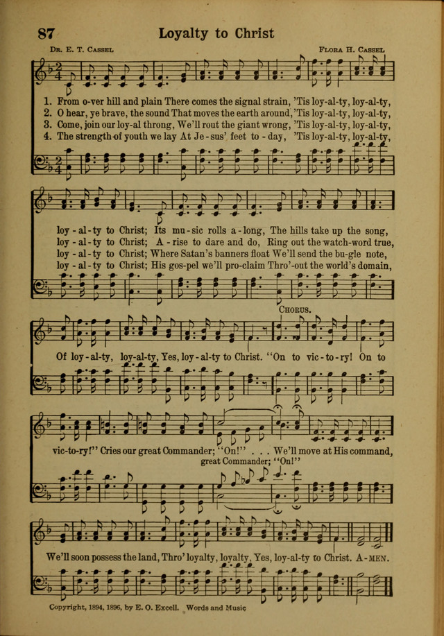 Hymns of Praise: for the Church and Sunday School page 87