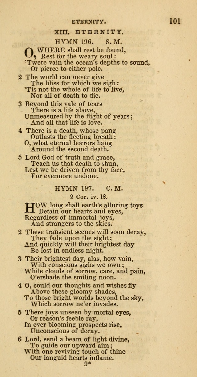 Hymns of the Protestant Episcopal Church of the United States, as authorized by the General Convention: with an additional selection page 101