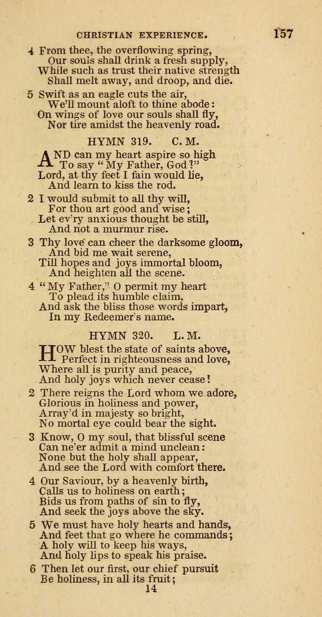 Hymns of the Protestant Episcopal Church of the United States, as authorized by the General Convention: with an additional selection page 157