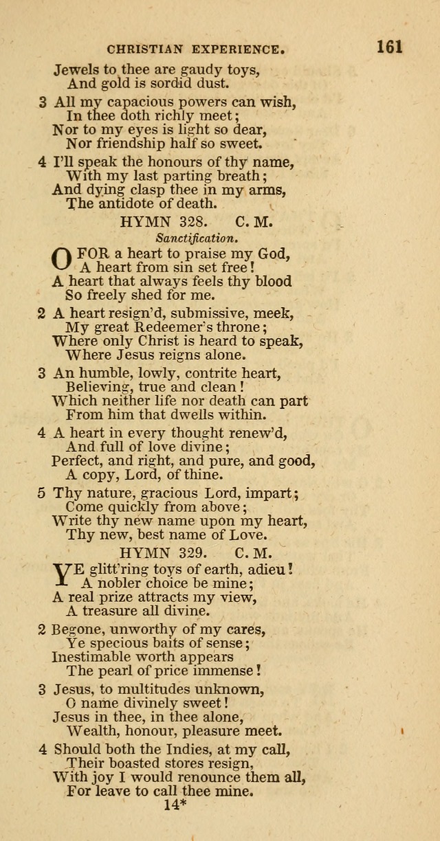 Hymns of the Protestant Episcopal Church of the United States, as authorized by the General Convention: with an additional selection page 161