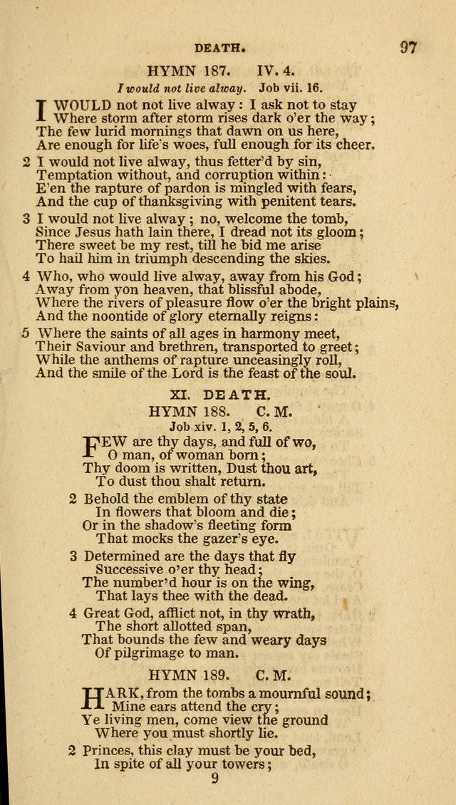 Hymns of the Protestant Episcopal Church of the United States, as authorized by the General Convention: with an additional selection page 97