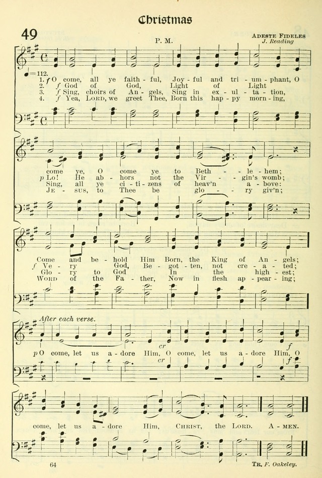 The Church Hymnal: revised and enlarged in accordance with the action of the General Convention of the Protestant Episcopal Church in the United States of America in the year of our Lord 1892. (Ed. B) page 112