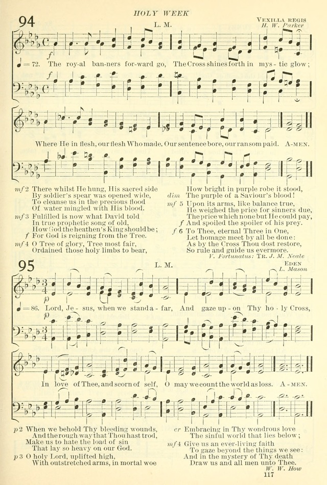 The Church Hymnal: revised and enlarged in accordance with the action of the General Convention of the Protestant Episcopal Church in the United States of America in the year of our Lord 1892. (Ed. B) page 165