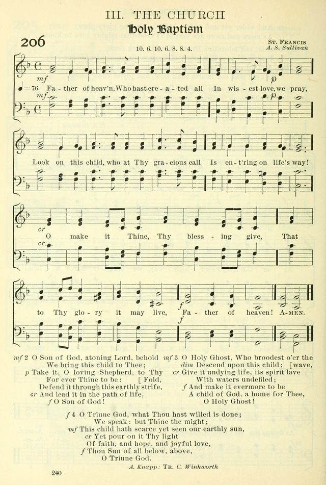 The Church Hymnal: revised and enlarged in accordance with the action of the General Convention of the Protestant Episcopal Church in the United States of America in the year of our Lord 1892. (Ed. B) page 288