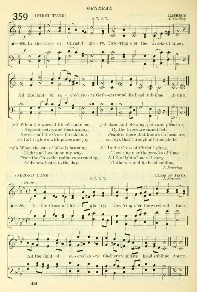 The Church Hymnal: revised and enlarged in accordance with the action of the General Convention of the Protestant Episcopal Church in the United States of America in the year of our Lord 1892. (Ed. B) page 462