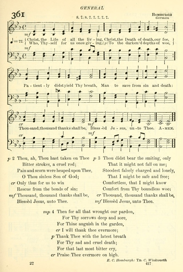 The Church Hymnal: revised and enlarged in accordance with the action of the General Convention of the Protestant Episcopal Church in the United States of America in the year of our Lord 1892. (Ed. B) page 465