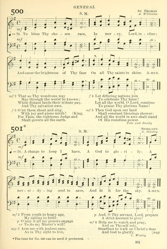 The Church Hymnal: revised and enlarged in accordance with the action of the General Convention of the Protestant Episcopal Church in the United States of America in the year of our Lord 1892. (Ed. B) page 629