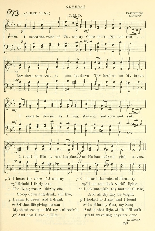 The Church Hymnal: revised and enlarged in accordance with the action of the General Convention of the Protestant Episcopal Church in the United States of America in the year of our Lord 1892. (Ed. B) page 843
