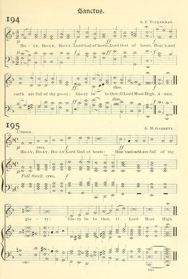 The Church Hymnal: revised and enlarged in accordance with the action of the General Convention of the Protestant Episcopal Church in the United States of America in the year of our Lord 1892. (Ed. B) page 893