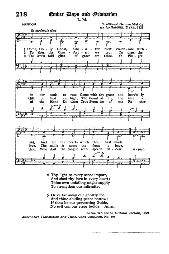 The Hymnal of the Protestant Episcopal Church in the United States of America 1940 page 277