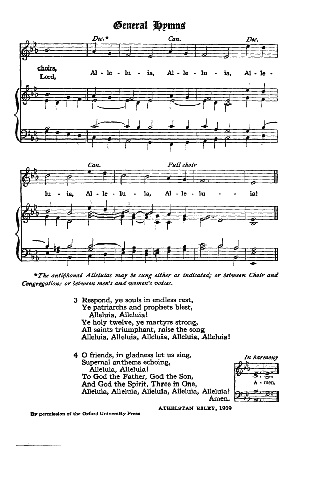 The Hymnal of the Protestant Episcopal Church in the United States of America 1940 page 695