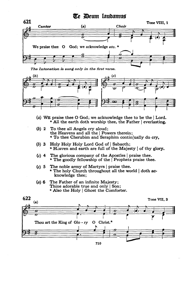 The Hymnal of the Protestant Episcopal Church in the United States of America 1940 page 710