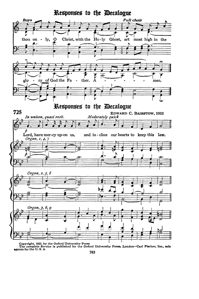 The Hymnal of the Protestant Episcopal Church in the United States of America 1940 page 783