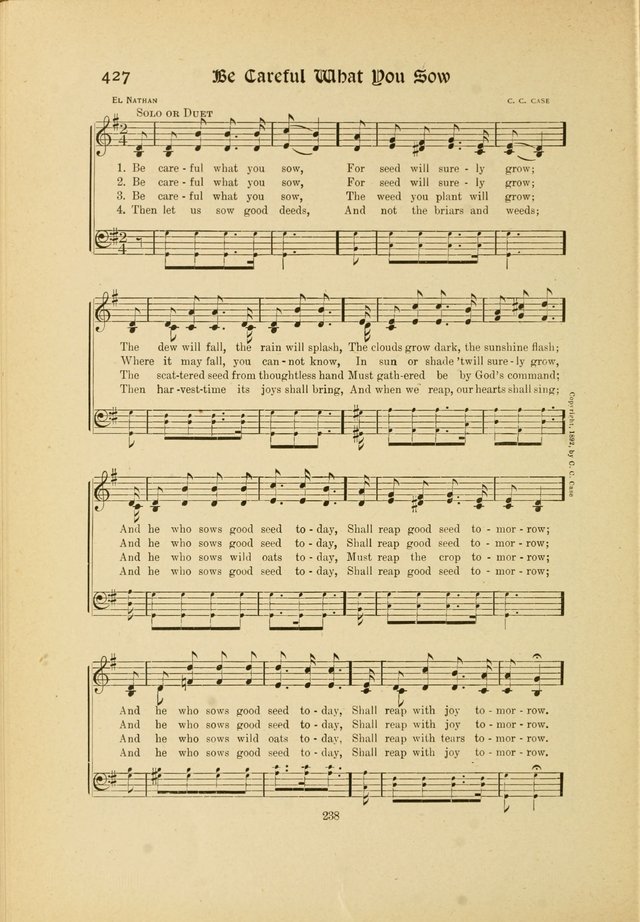 Hymns, Psalms and Gospel Songs: with responsive readings page 238