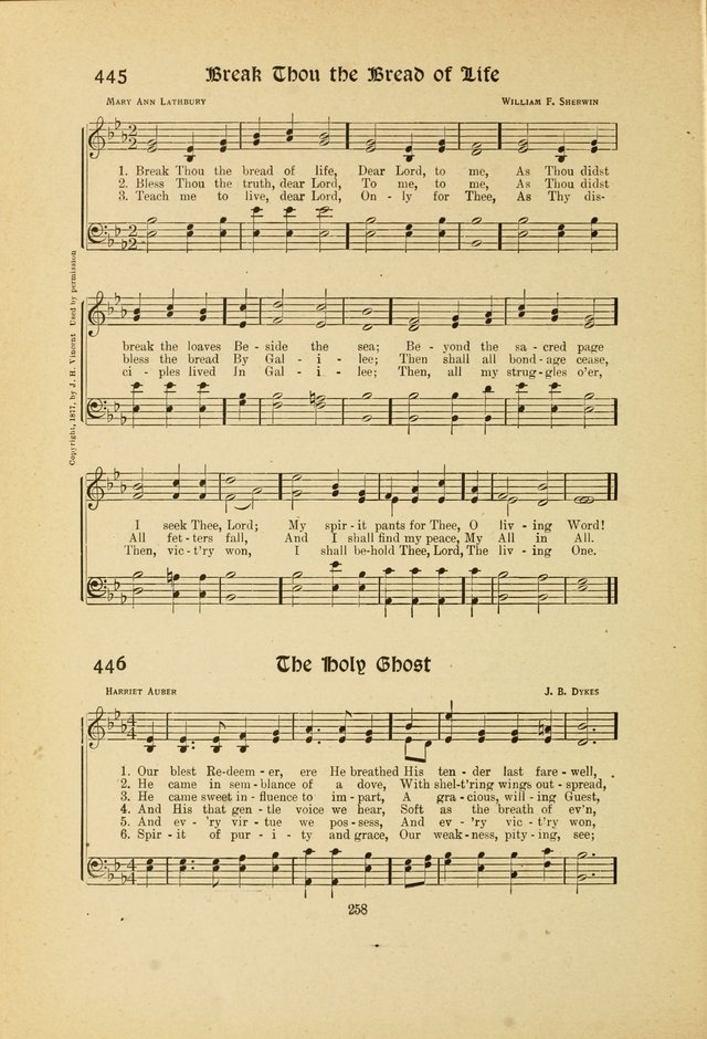 Hymns, Psalms and Gospel Songs: with responsive readings page 258