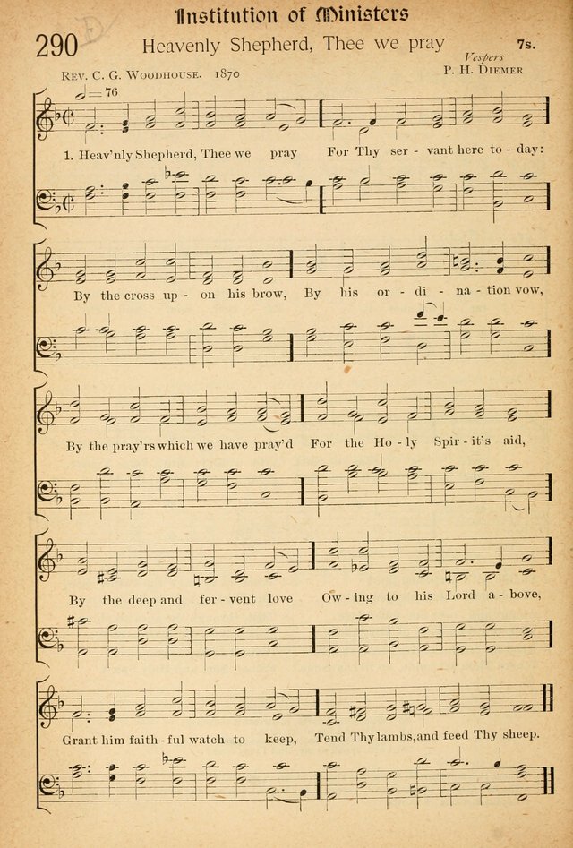 The Hymnal: revised and enlarged as adopted by the General Convention of the Protestant Episcopal Church in the United States of America in the of our Lord 1892..with music, as used in Trinity Church page 330