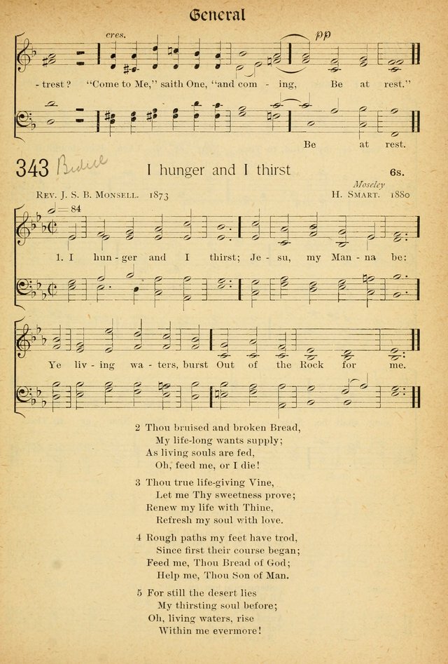 The Hymnal: revised and enlarged as adopted by the General Convention of the Protestant Episcopal Church in the United States of America in the of our Lord 1892..with music, as used in Trinity Church page 383