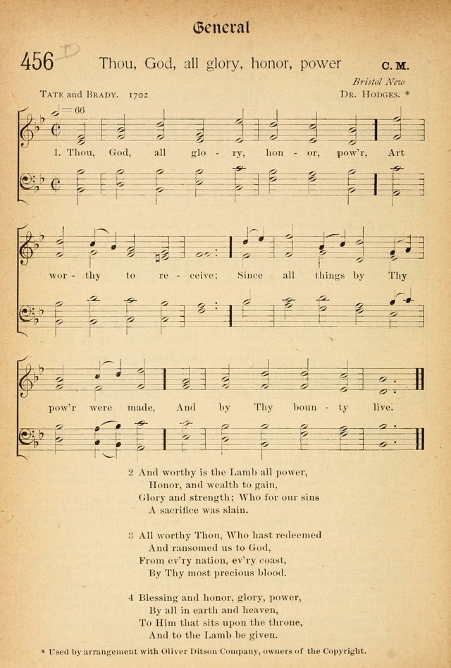 The Hymnal: revised and enlarged as adopted by the General Convention of the Protestant Episcopal Church in the United States of America in the of our Lord 1892..with music, as used in Trinity Church page 502