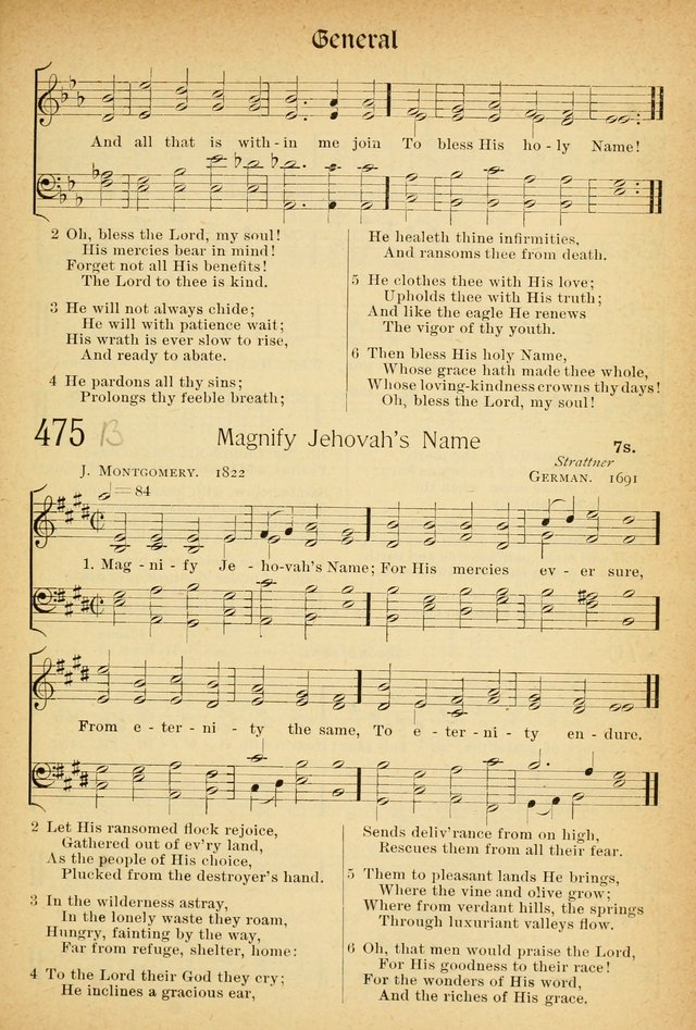 The Hymnal: revised and enlarged as adopted by the General Convention of the Protestant Episcopal Church in the United States of America in the of our Lord 1892..with music, as used in Trinity Church page 523
