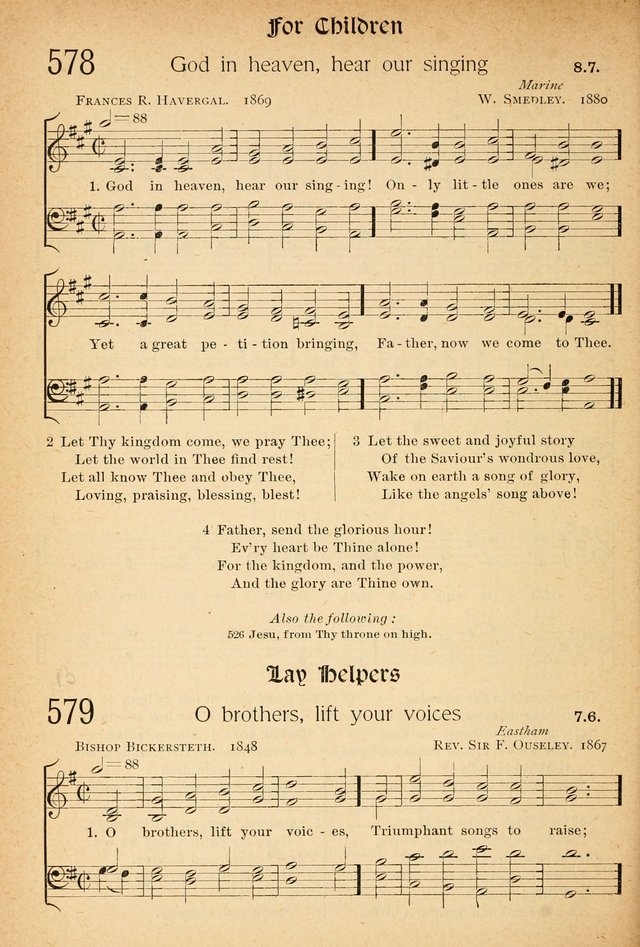 The Hymnal: revised and enlarged as adopted by the General Convention of the Protestant Episcopal Church in the United States of America in the of our Lord 1892..with music, as used in Trinity Church page 642