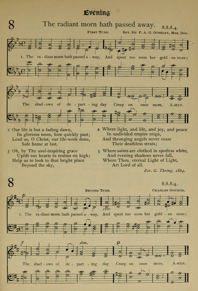 The Hymnal, Revised and Enlarged, as adopted by the General Convention of the Protestant Episcopal Church in the United States of America in the year of our Lord 1892 page 22