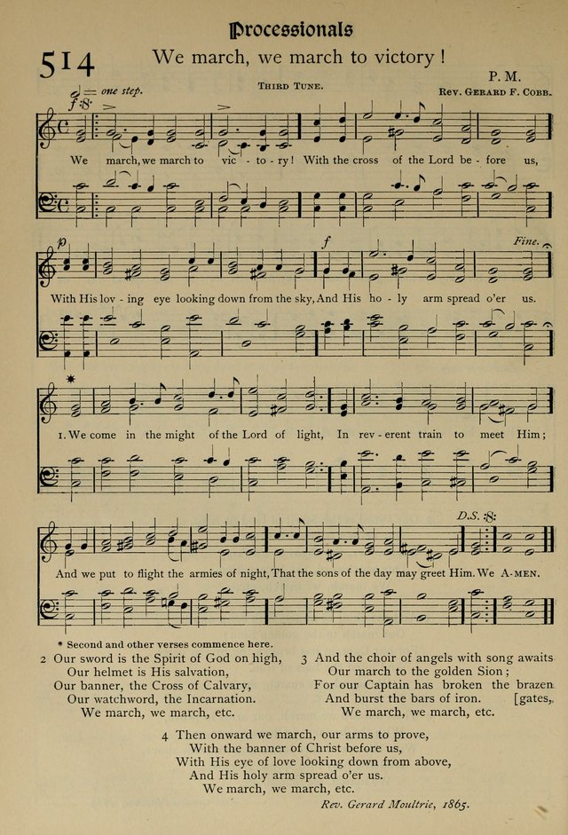 The Hymnal, Revised and Enlarged, as adopted by the General Convention of the Protestant Episcopal Church in the United States of America in the year of our Lord 1892 page 597