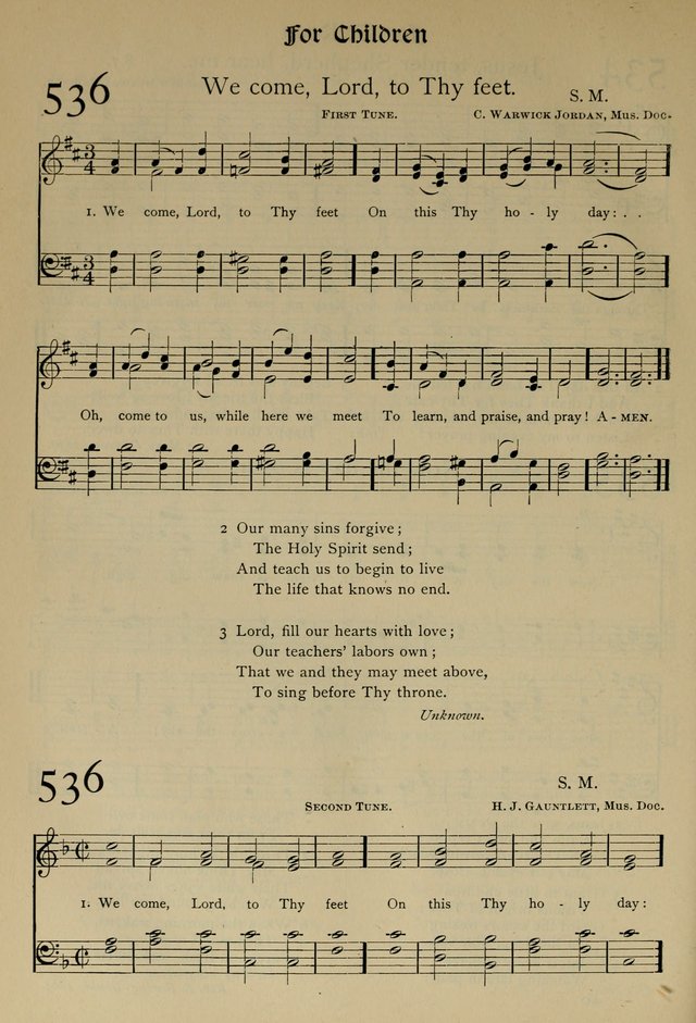 The Hymnal, Revised and Enlarged, as adopted by the General Convention of the Protestant Episcopal Church in the United States of America in the year of our Lord 1892 page 639