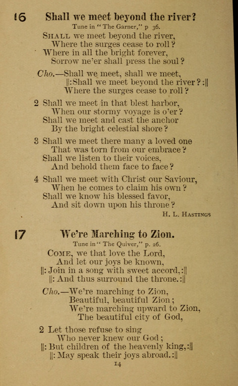 Heavenly Recruit Praise Hymns page 14