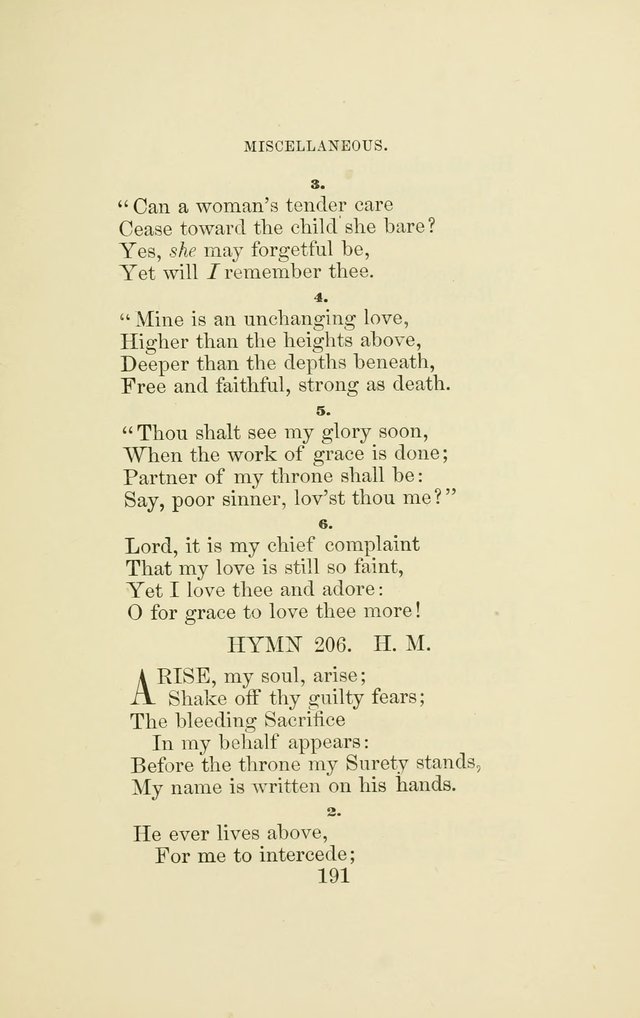 Hymns Recommended for use in the Reformed Episcopal Church page 198