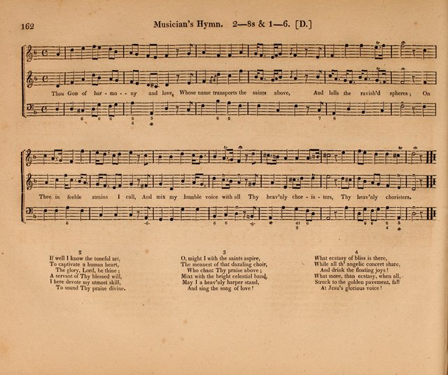 Harmonia Sacra: a Compilation of Psalm and Hymn Tunes [from the most celebrated European masters] page 162