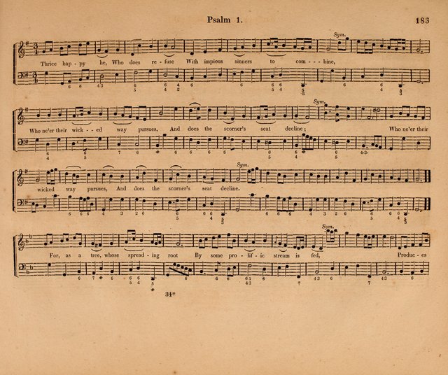 Harmonia Sacra: a Compilation of Psalm and Hymn Tunes [from the most celebrated European masters] page 183