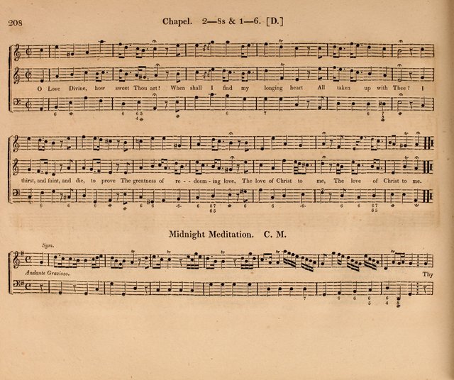 Harmonia Sacra: a Compilation of Psalm and Hymn Tunes [from the most celebrated European masters] page 208