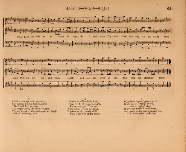 Harmonia Sacra: a Compilation of Psalm and Hymn Tunes [from the most celebrated European masters] page 63
