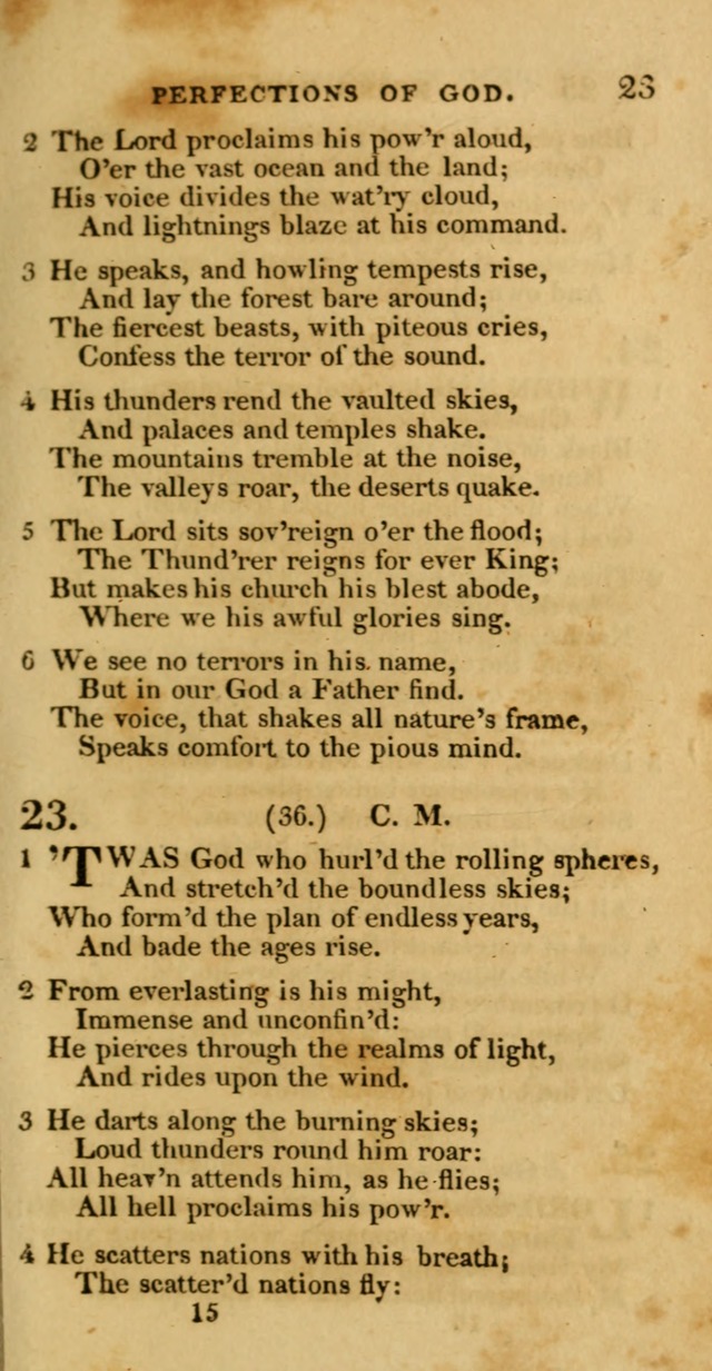 Hymns, Selected and Original: for public and private worship (1st ed.) page 15