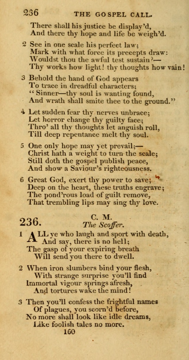 Hymns, Selected and Original: for public and private worship (1st ed.) page 160
