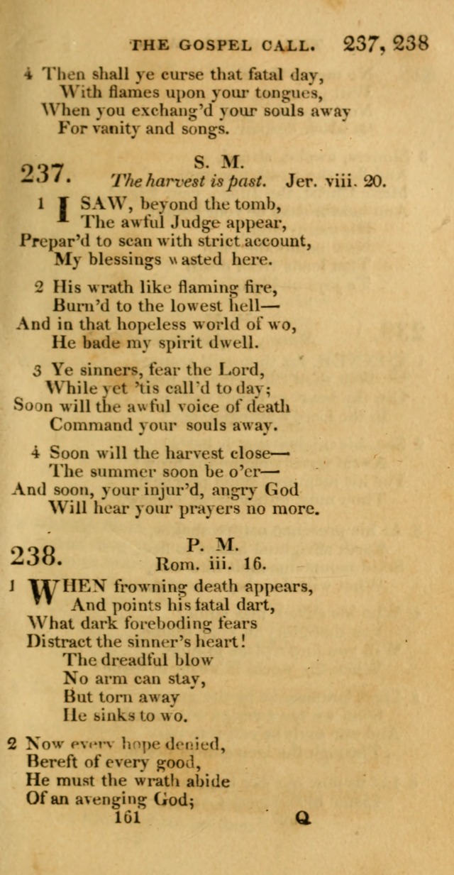 Hymns, Selected and Original: for public and private worship (1st ed.) page 161