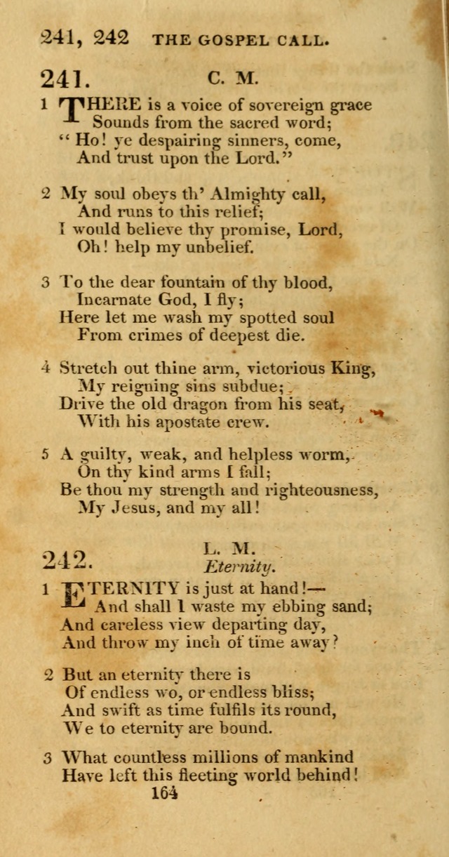 Hymns, Selected and Original: for public and private worship (1st ed.) page 164
