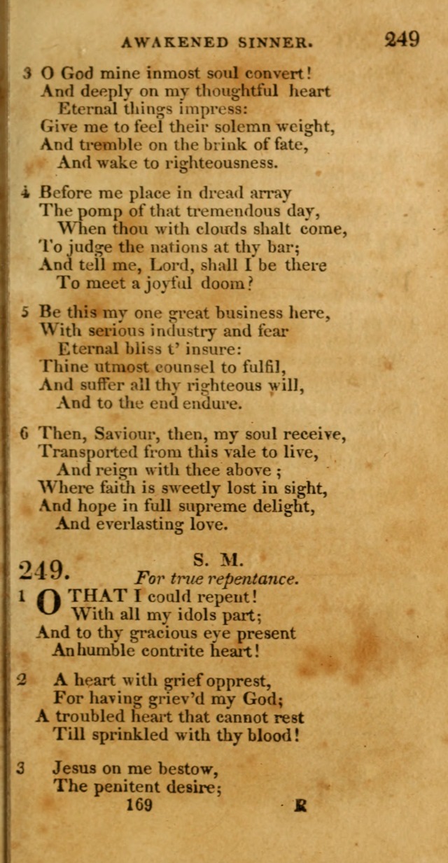 Hymns, Selected and Original: for public and private worship (1st ed.) page 169