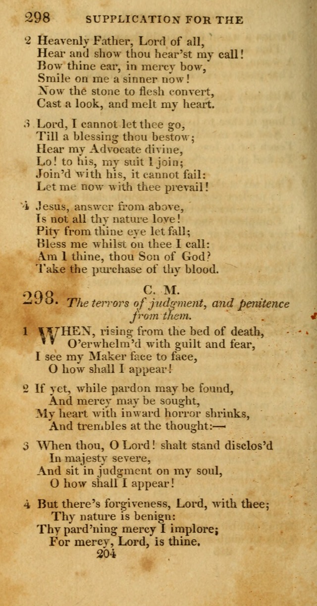 Hymns, Selected and Original: for public and private worship (1st ed.) page 204