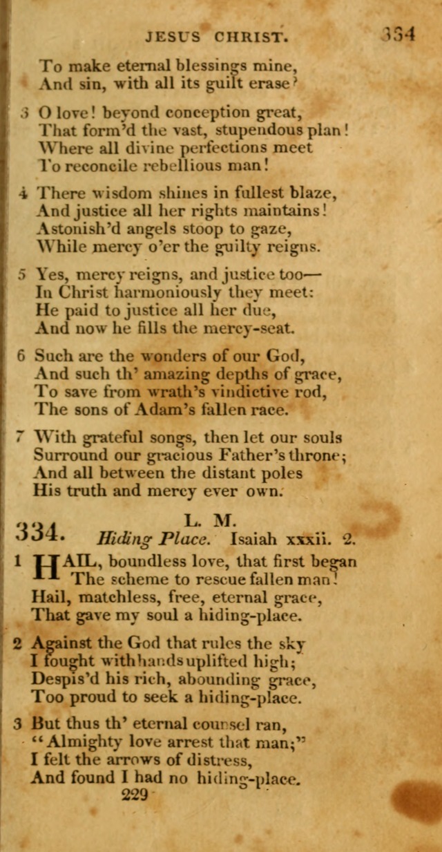 Hymns, Selected and Original: for public and private worship (1st ed.) page 229