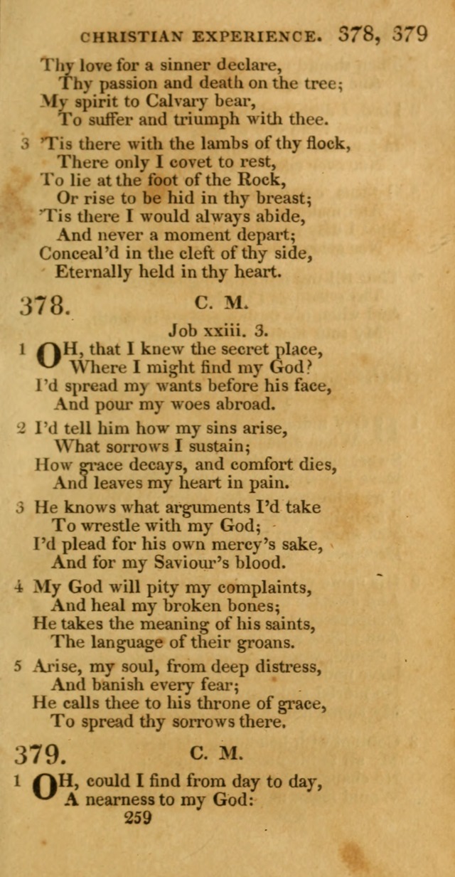Hymns, Selected and Original: for public and private worship (1st ed.) page 259
