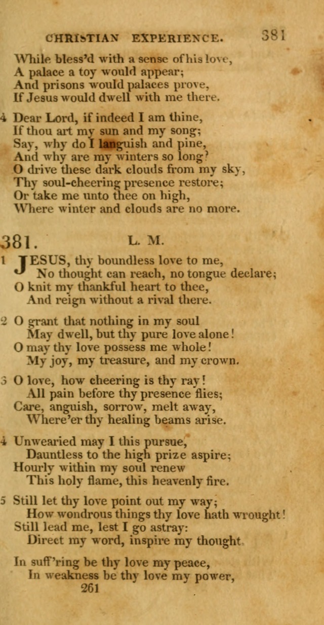 Hymns, Selected and Original: for public and private worship (1st ed.) page 261
