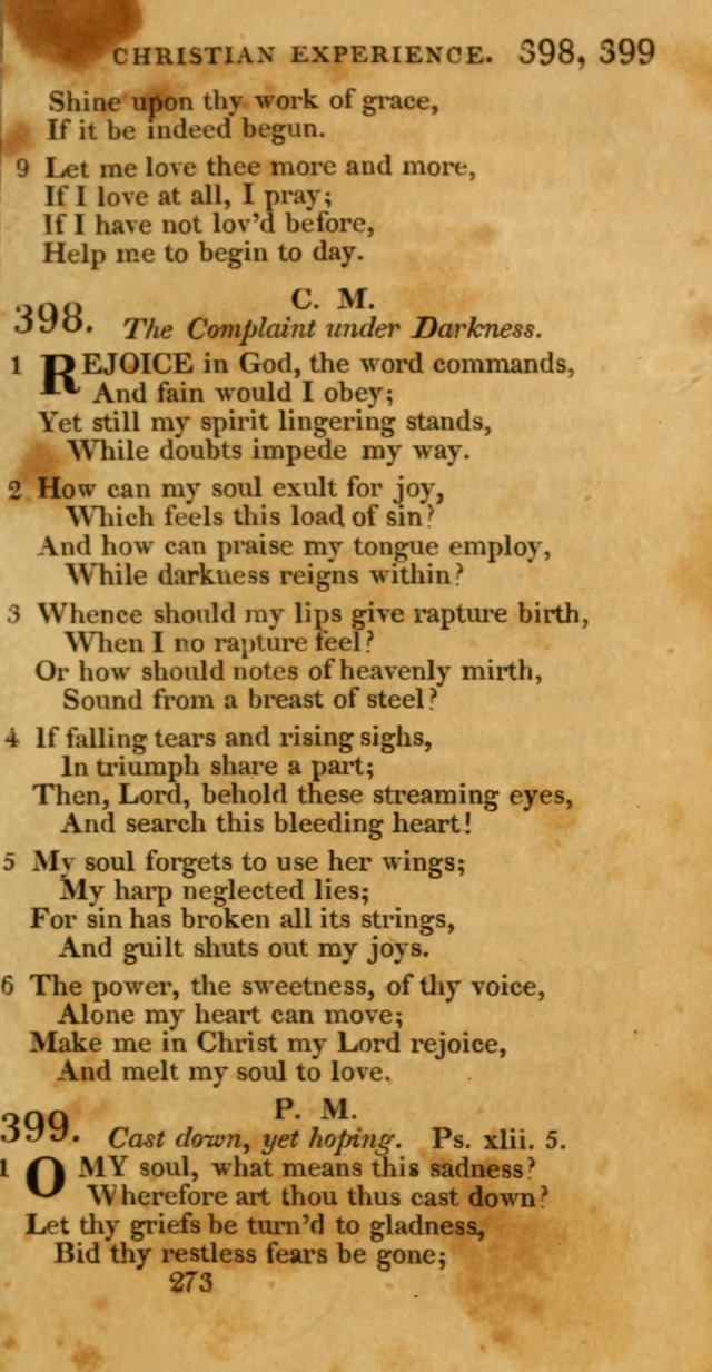 Hymns, Selected and Original: for public and private worship (1st ed.) page 273