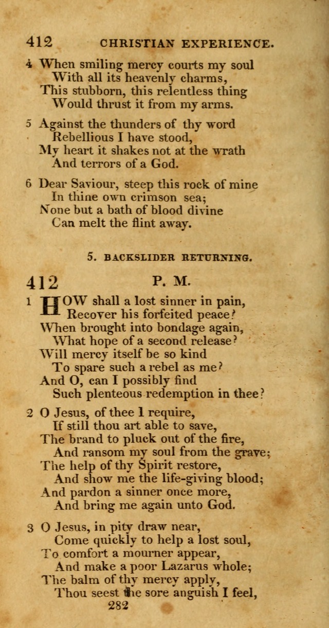Hymns, Selected and Original: for public and private worship (1st ed.) page 282