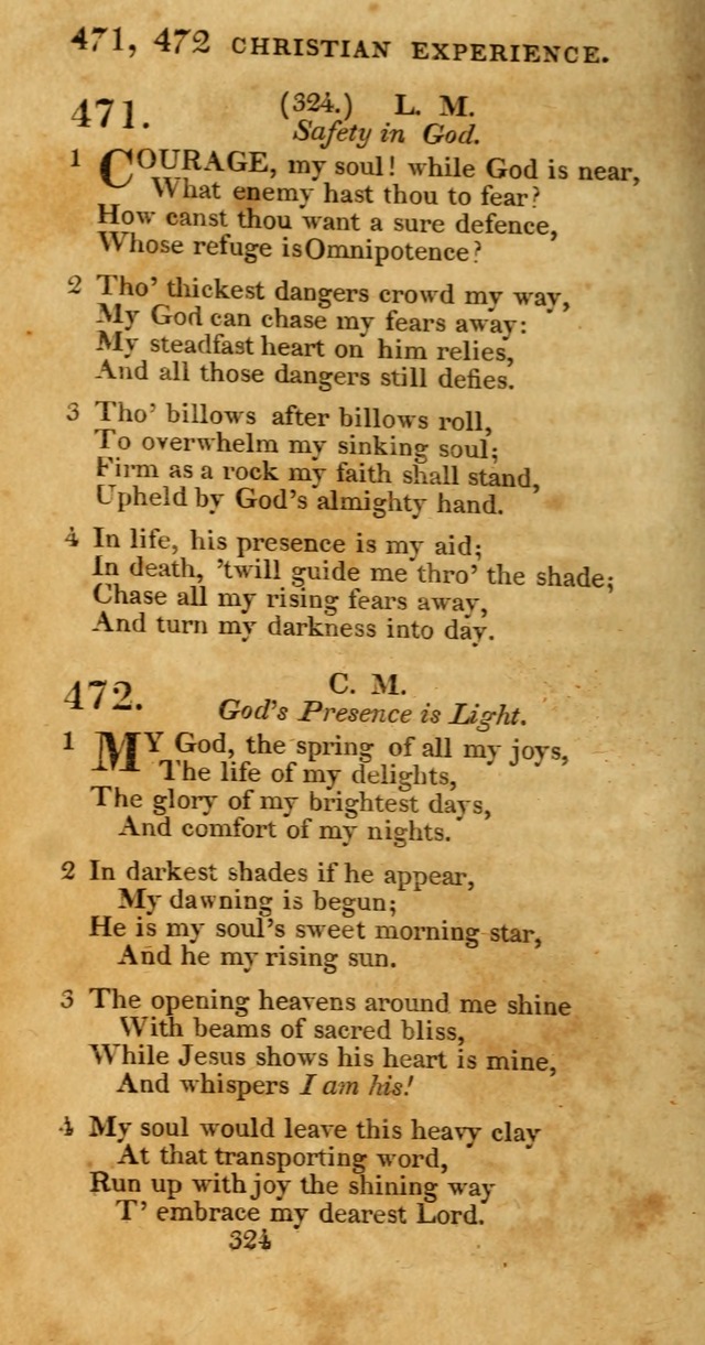 Hymns, Selected and Original: for public and private worship (1st ed.) page 324