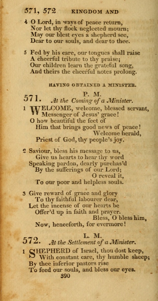 Hymns, Selected and Original: for public and private worship (1st ed.) page 390