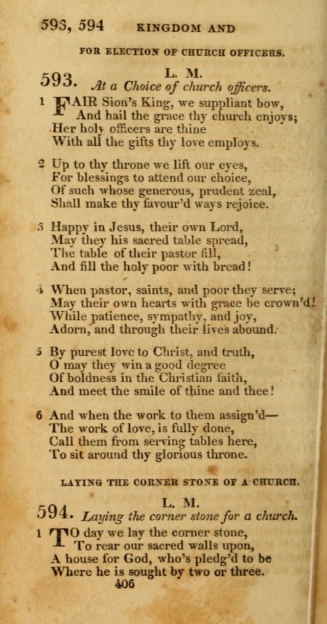 Hymns, Selected and Original: for public and private worship (1st ed.) page 406